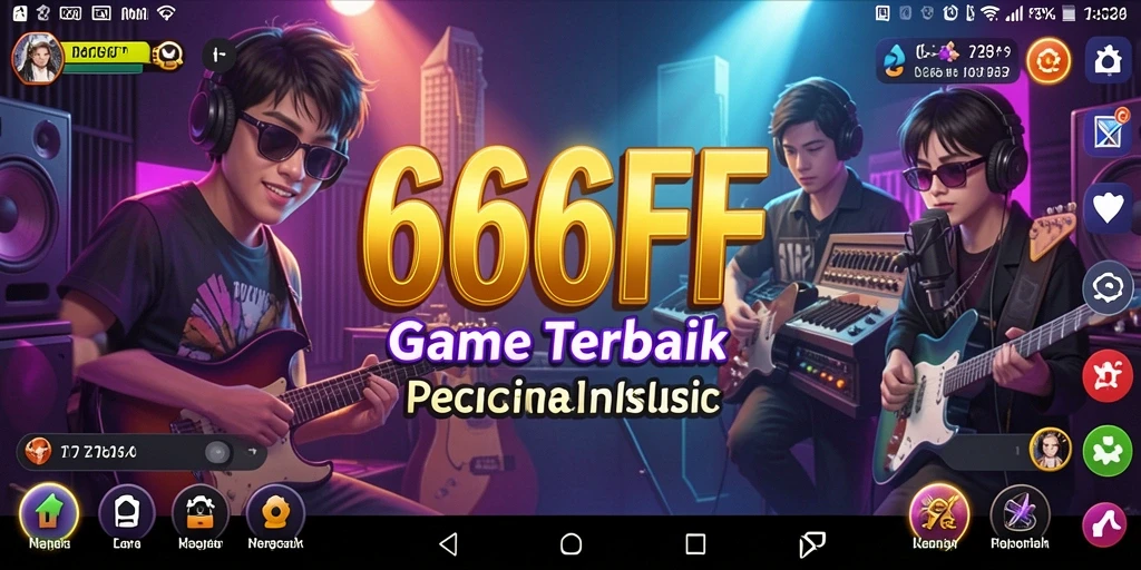Tampilan menarik gameplay <strong>666FF</strong> yang membuat pengalaman musik semakin seru.