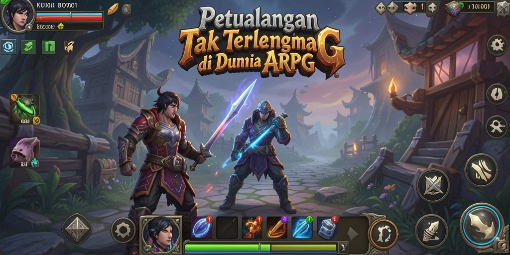 Tampilan gameplay epik dalam BOS01 dengan petualangan seru.