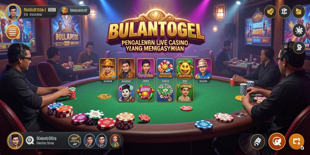 Tampilan gameplay Live Casino yang memukau di BULANTOGEL.