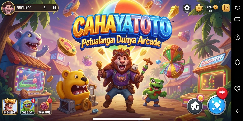Tampilan gameplay seru CAHAYATOTO dengan berbagai karakter dan level menarik.