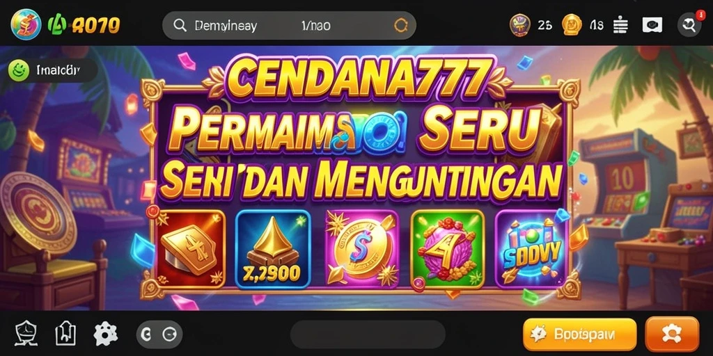 Tampilan grafis menawan dari gameplay Slot CENDANA777.
