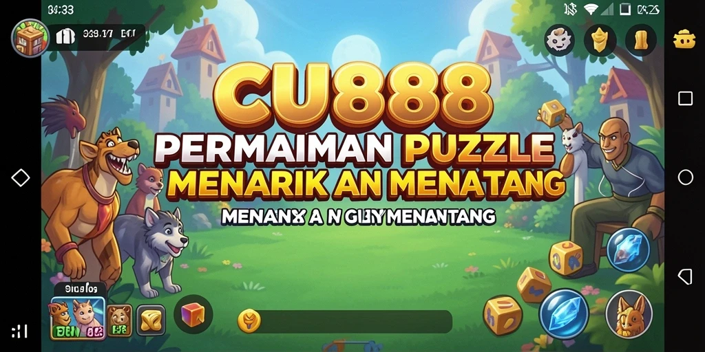 Tampilan gameplay menarik dari CU888 dengan puzzle menantang.