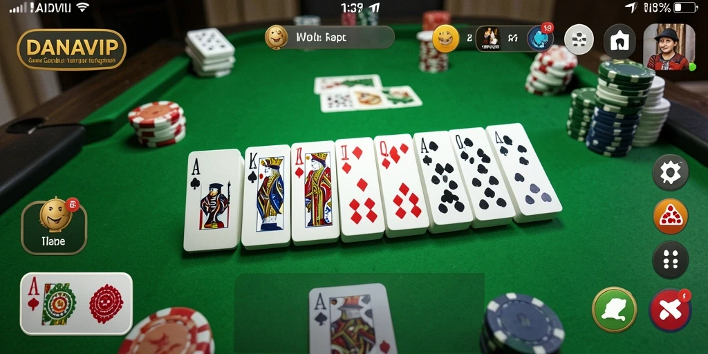 Tampilan gameplay seru dan interaktif di DANAVIP.