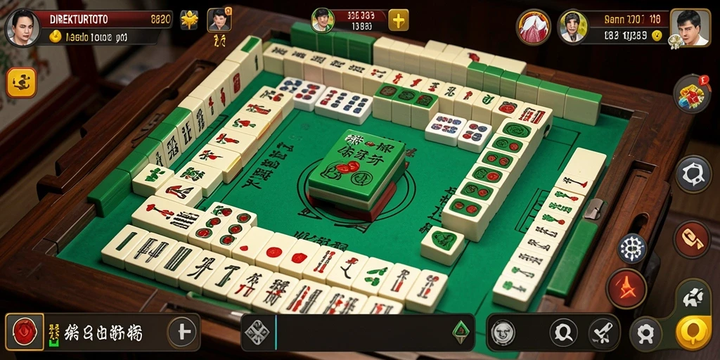 Screenshot dari gameplay <strong>DIREKTURTOTO</strong> menunjukkan serunya permainan Mahjong yang menantang.