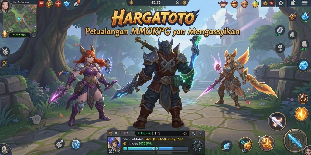 Tampilan permainan HARGATOTO yang menarik saat petualangan MMORPG.
