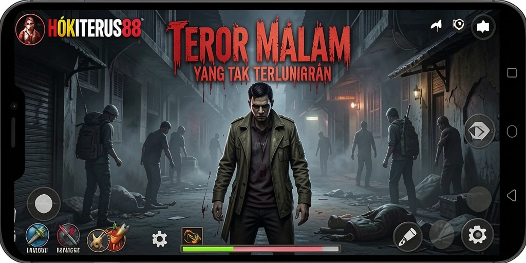 Tampilan menakutkan dari gameplay HOKITERUS88 yang mencekam.