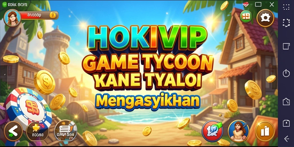 Tampilan gameplay HOKIVIP dalam mengelola perusahaan Tycoon.