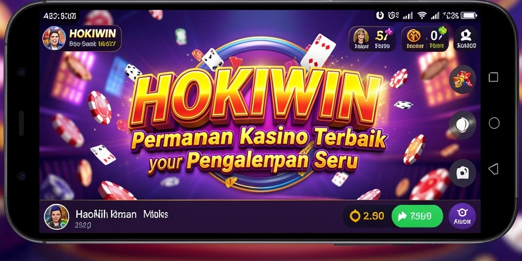 Tampilan gameplay HOKIWIN yang menarik dengan berbagai pilihan permainan Kasino.