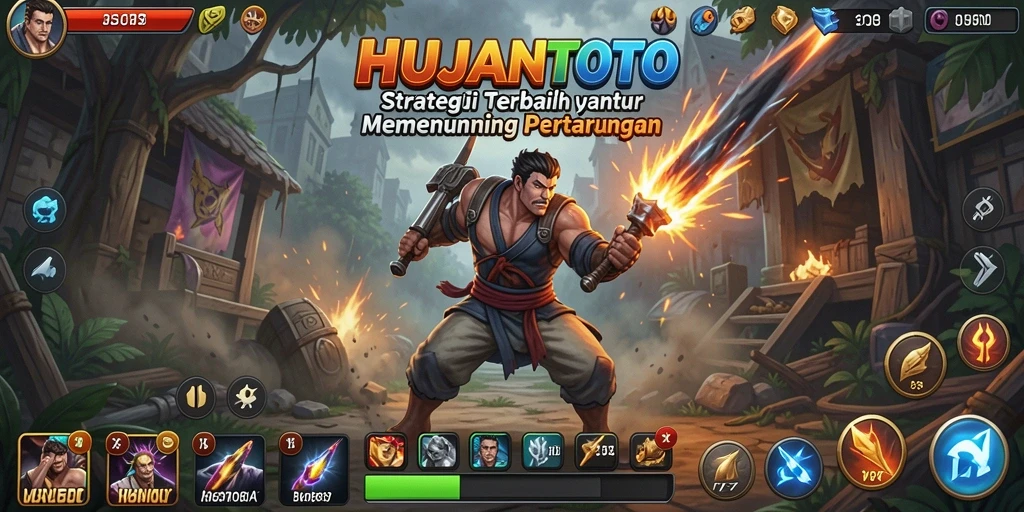 Screenshot gameplay HUJANTOTO yang menunjukkan strategi dalam aksi.