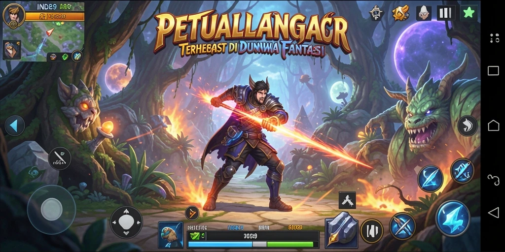 Tampilan gameplay menakjubkan dari IND89 dalam pertempuran ARPG.
