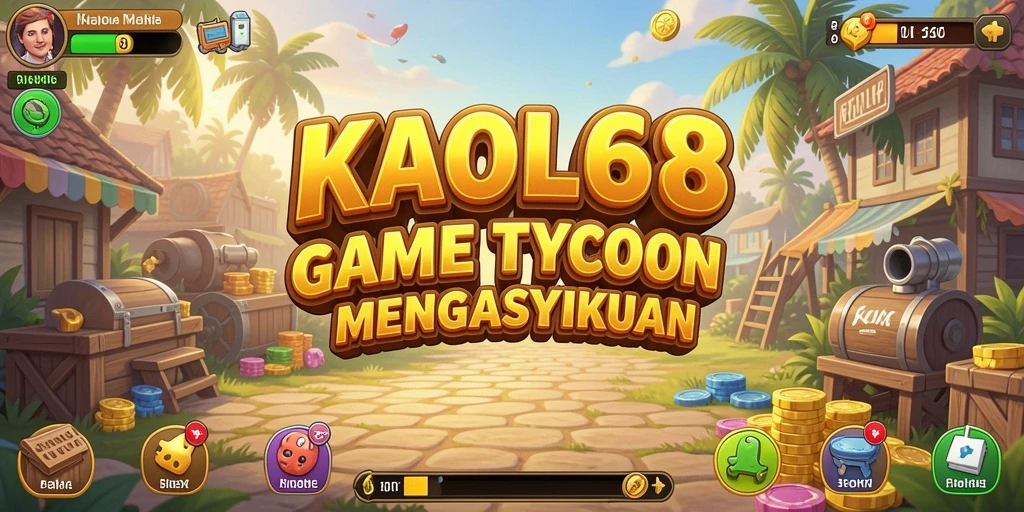 Tampilan gameplay KAOL68 yang menampilkan bisnis yang sedang berkembang.