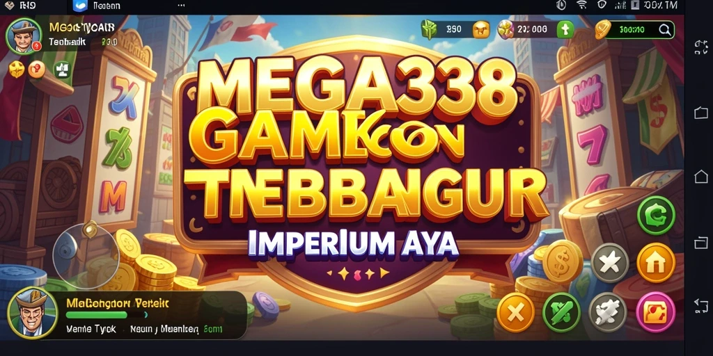 Tampilan gameplay MEGA338 yang menampilkan manajemen bisnis yang seru.