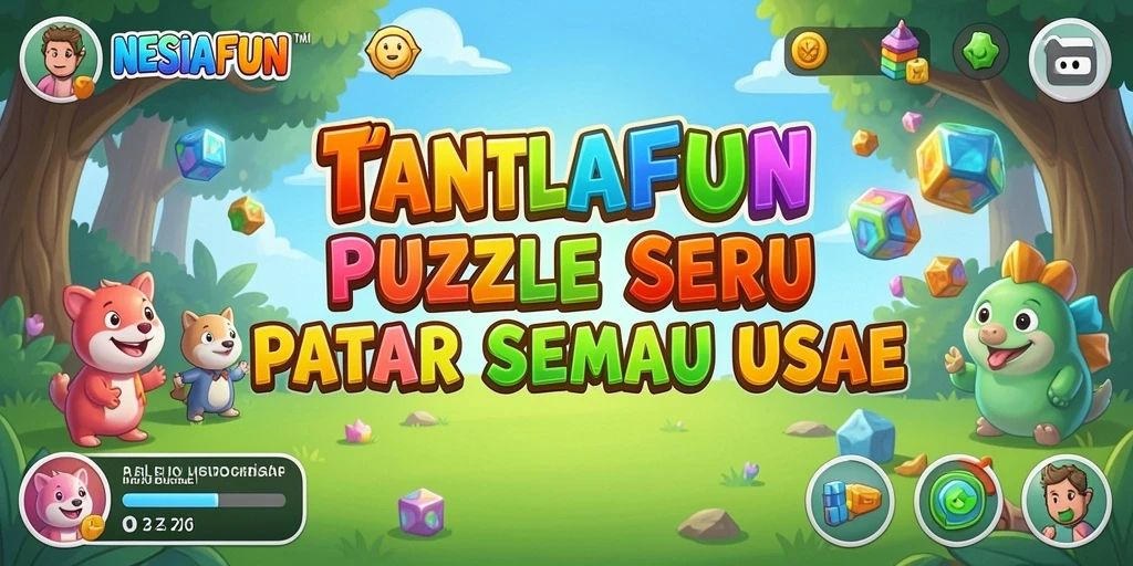 Tampilan gameplay <strong>NESIAFUN</strong> yang penuh warna dan menantang.