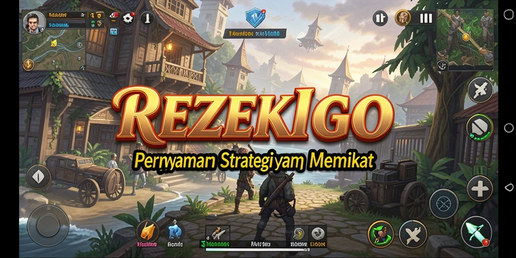 Tampilan gameplay strategis yang mendebarkan dalam REZEKIGO.