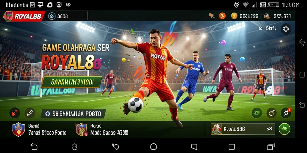 Tampilan gameplay menarik dalam game olahraga ROYAL88.