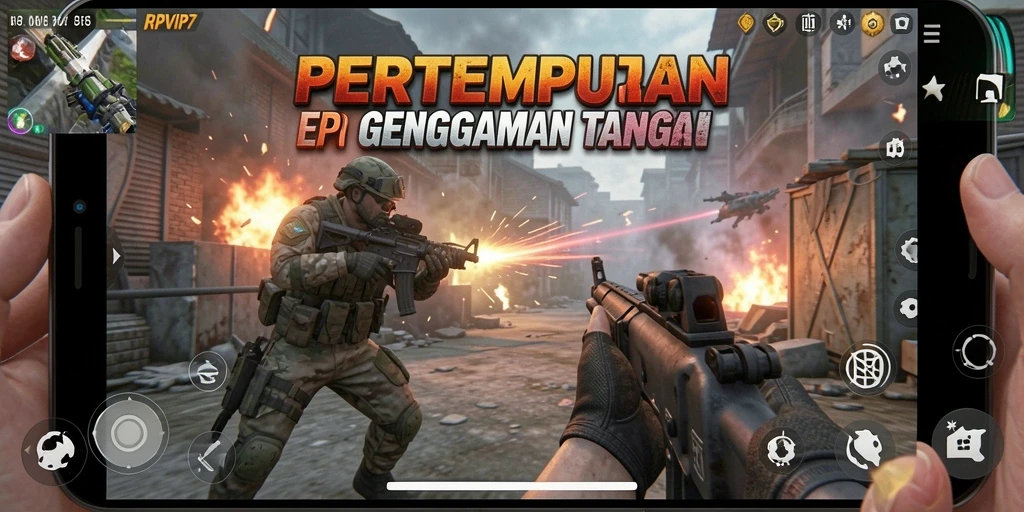 Tampilan gameplay RPVIP7 dengan aksi intens dan pertarungan seru.
