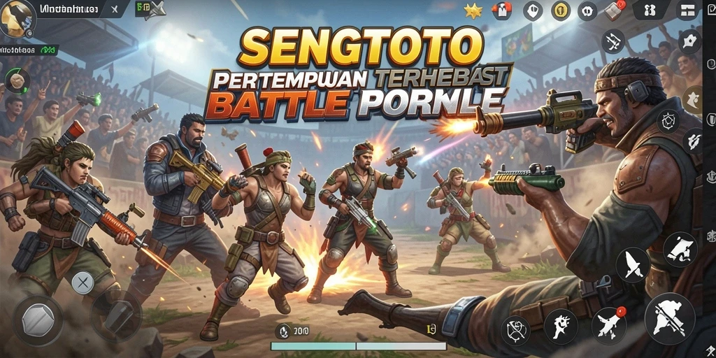 Tangkapan layar SENGTOTO dengan aksi Battle Royale yang intens.