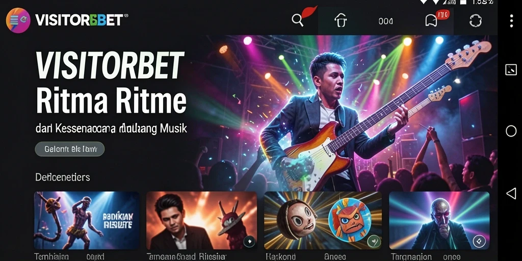 Screenshot gameplay VISITORBET menampilkan fitur interaksi musik yang menarik.